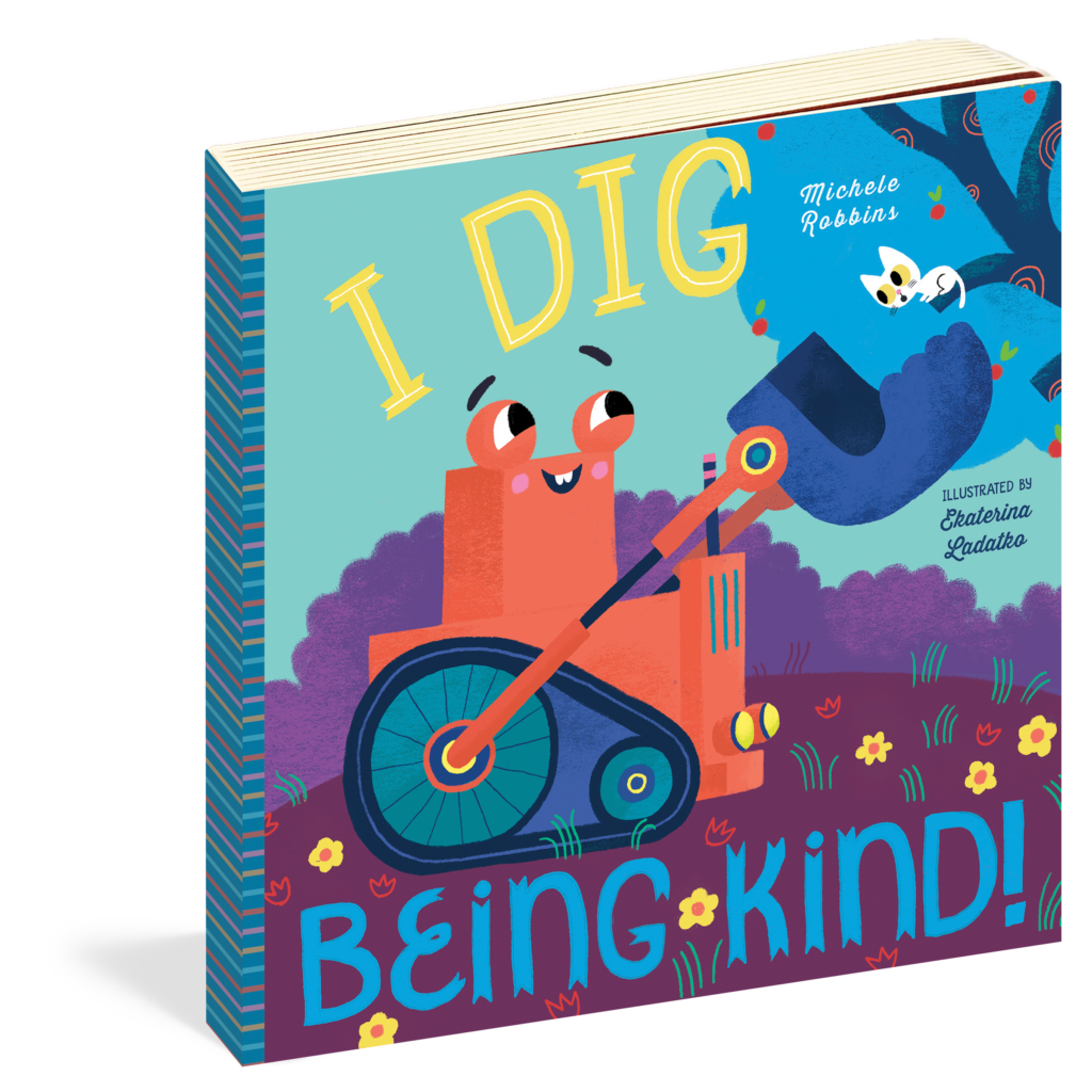 The cover of the board book I Dig Being Kind.