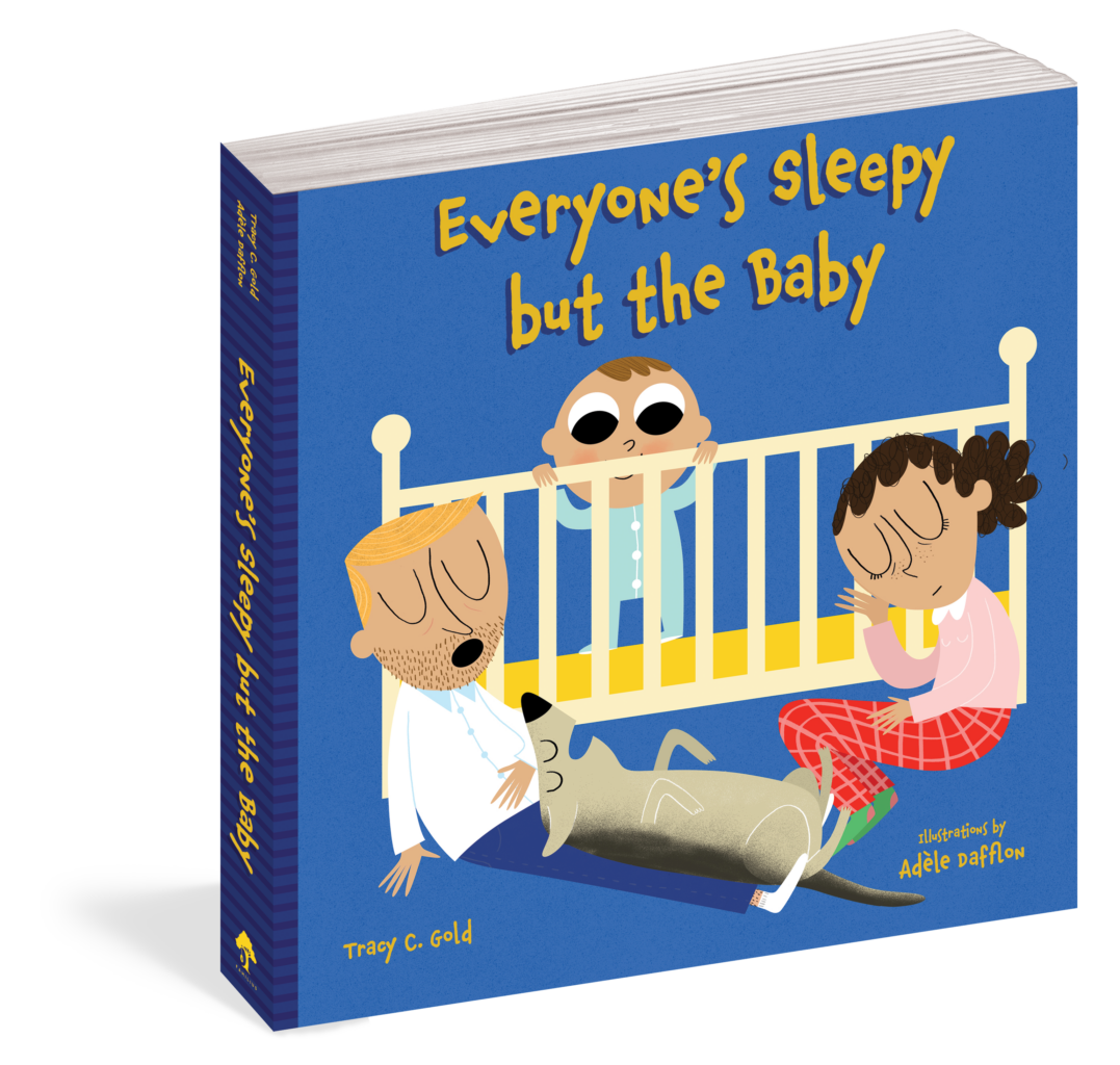 The cover of the board book Everyone's Sleepy but the Baby.
