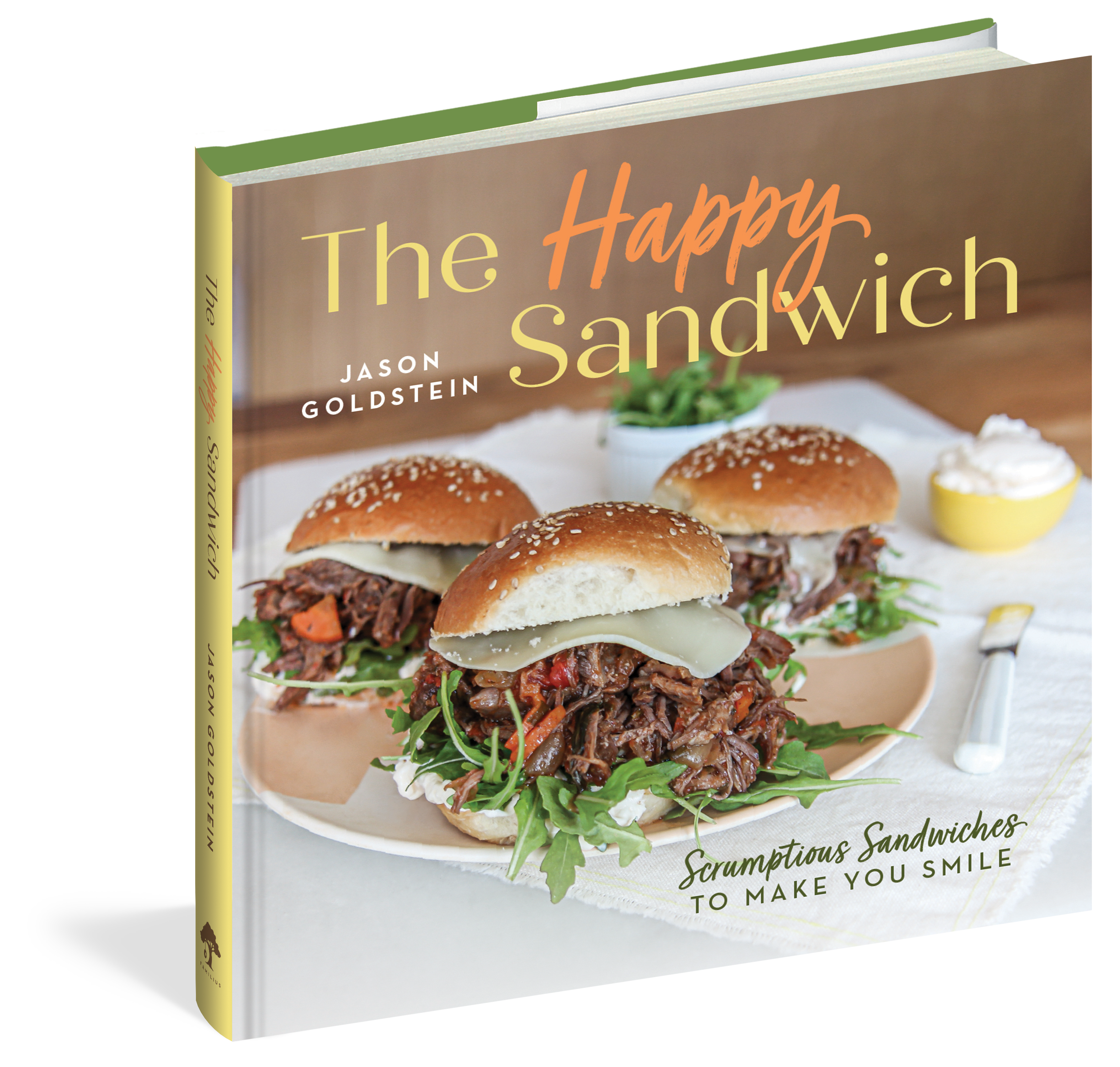 The cover of the cookbook The Happy Sandwich.