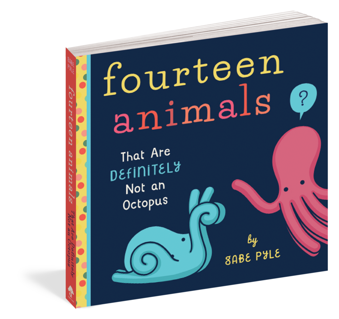 The cover of the board book Fourteen Animals (That Are Definitely Not an Octopus).