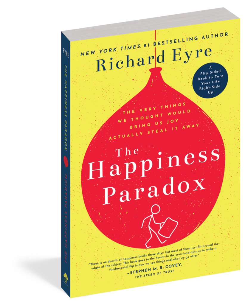 The cover of the book The Happiness Paradox.