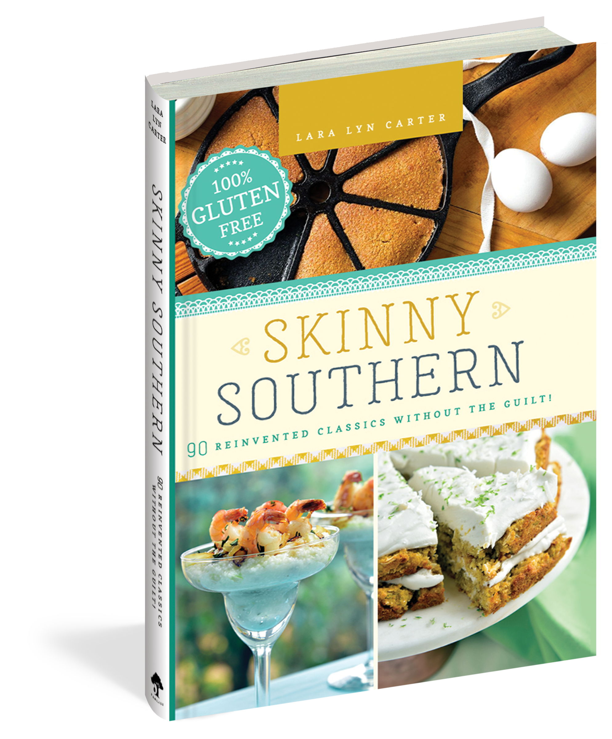 The cover of the cookbook Skinny Southern.