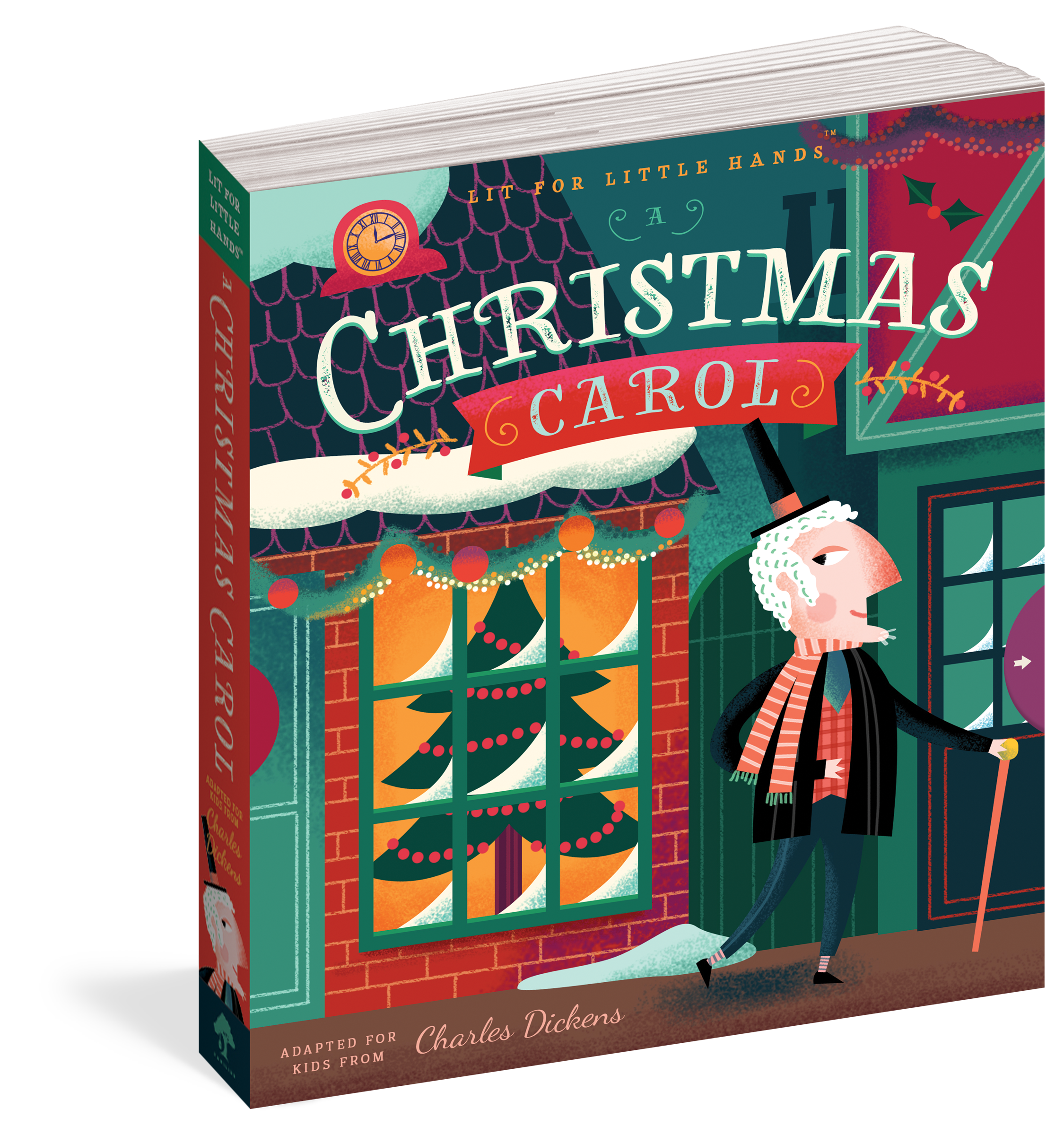 The cover of the board book Lit for Little Hands: A Christmas Carol.