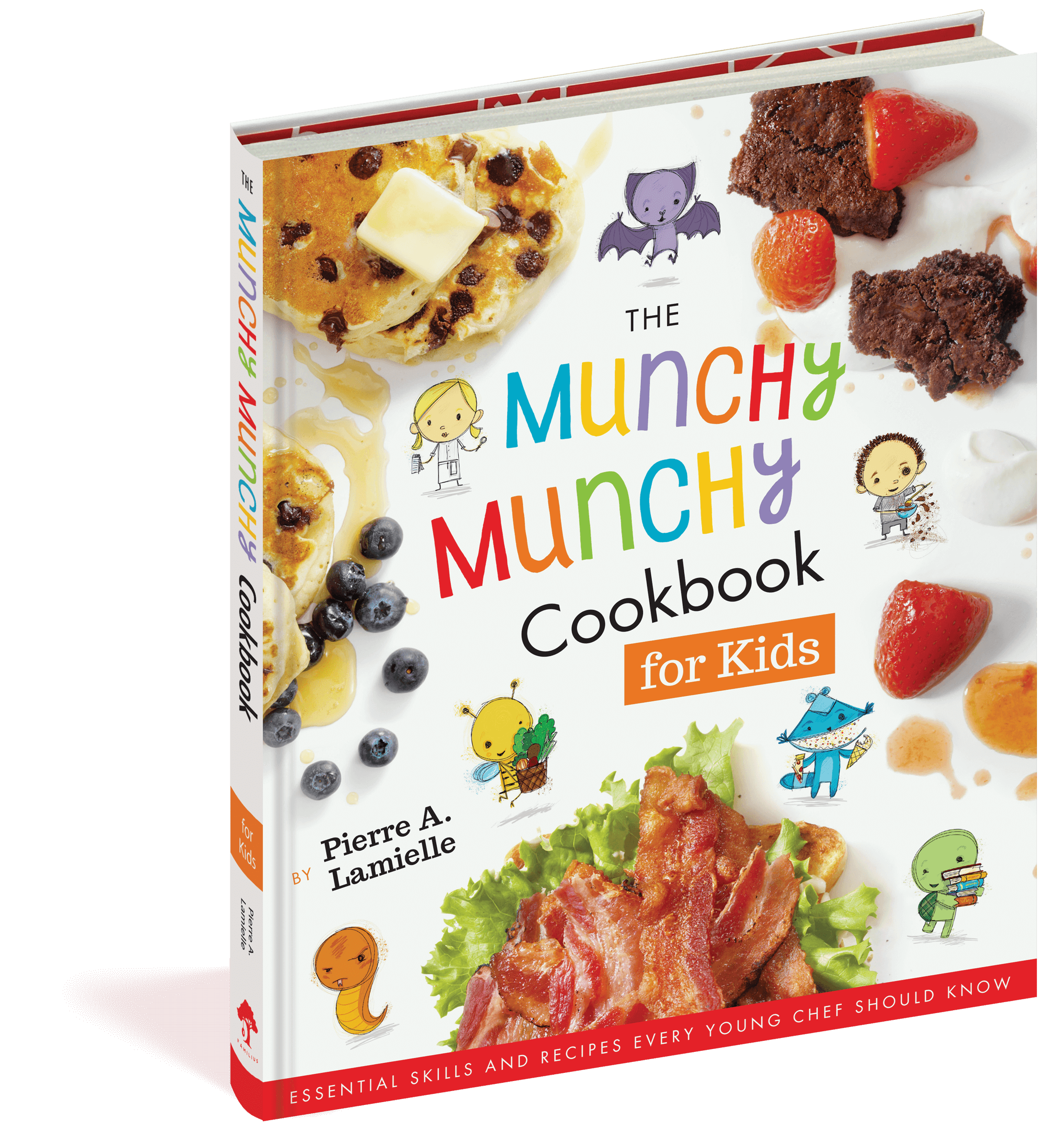 The cover of the cookbook The Munchy Munchy Cookbook for Kids.