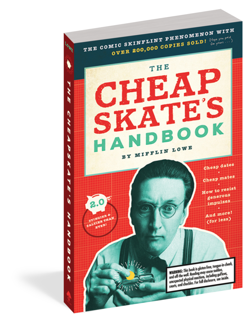 The cover of the book The Cheapskate's Handbook.