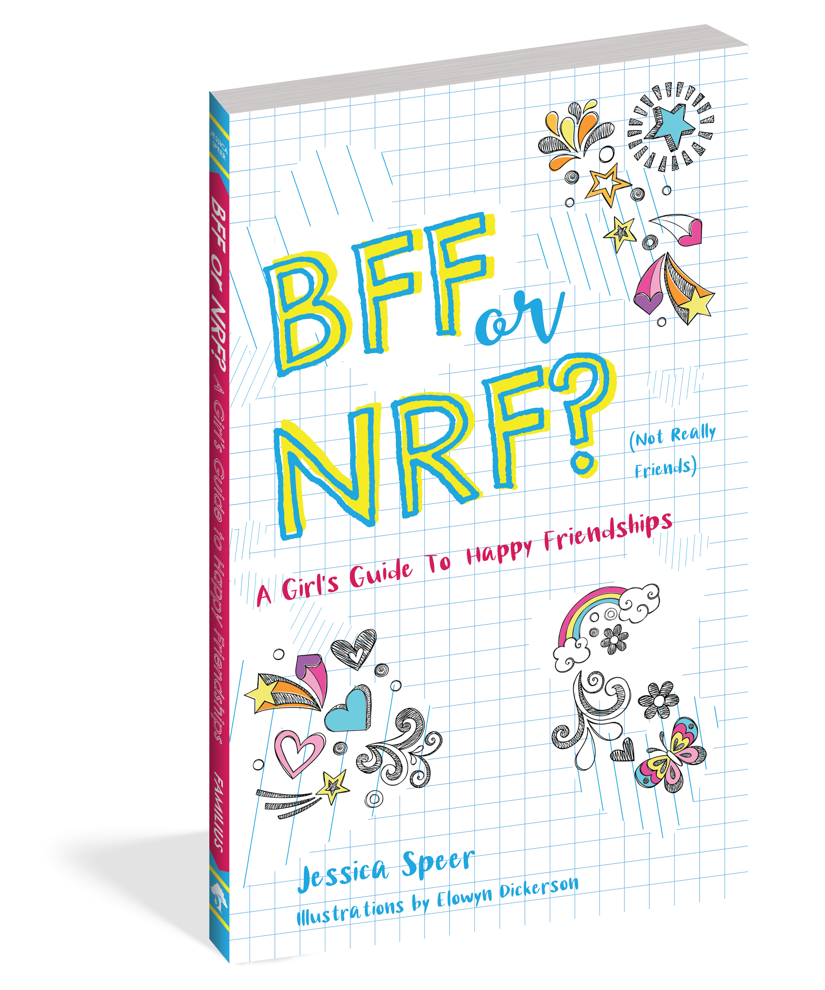 The cover of the book BFF or NRF (Not Really Friends).