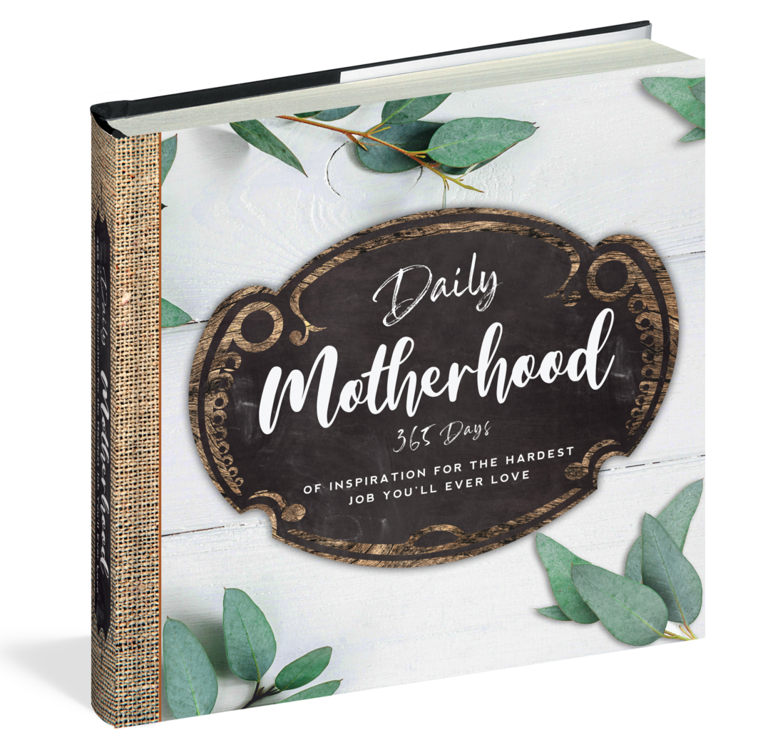 The cover of the quote book Daily Motherhood.