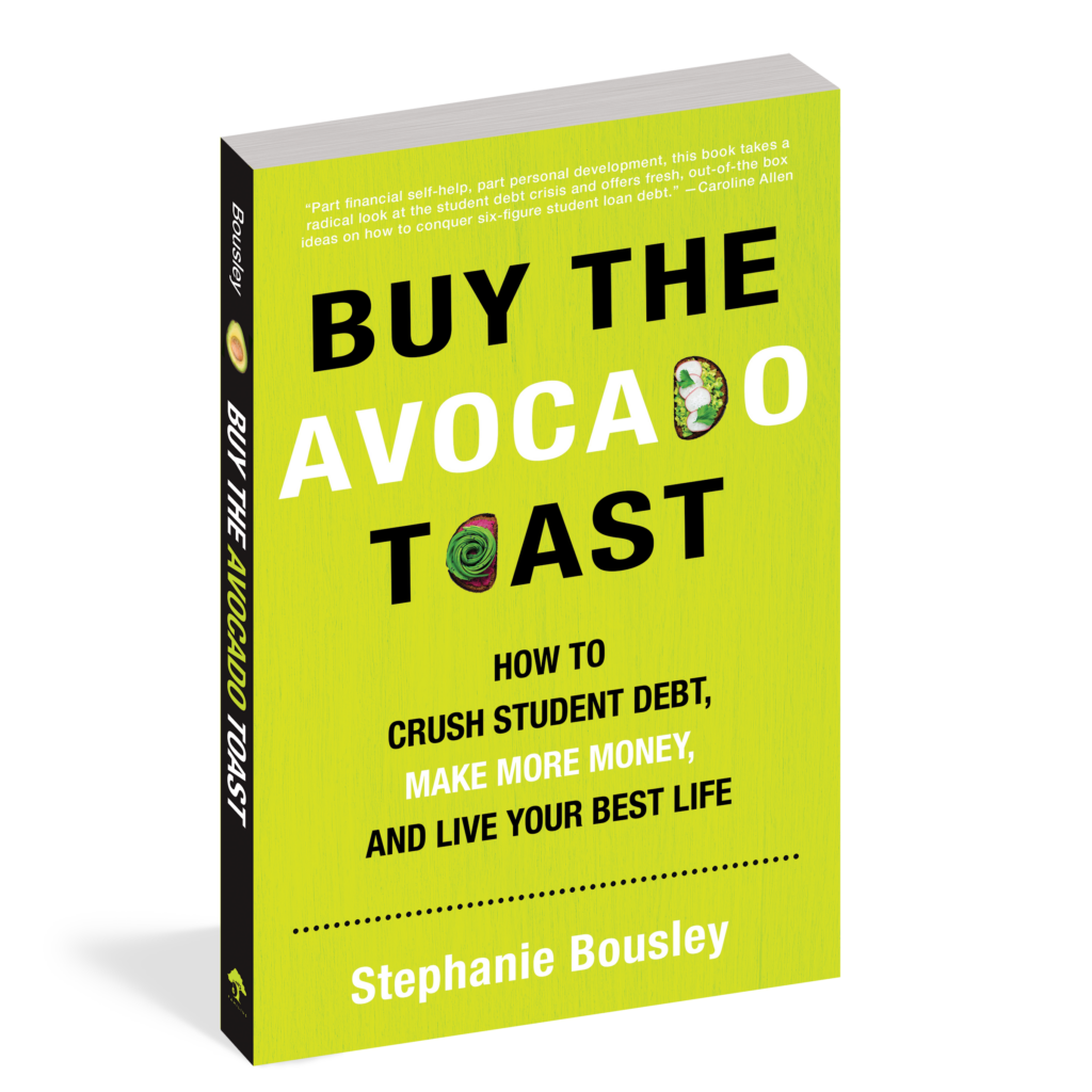 The cover of the book Buy the Avocado Toast.