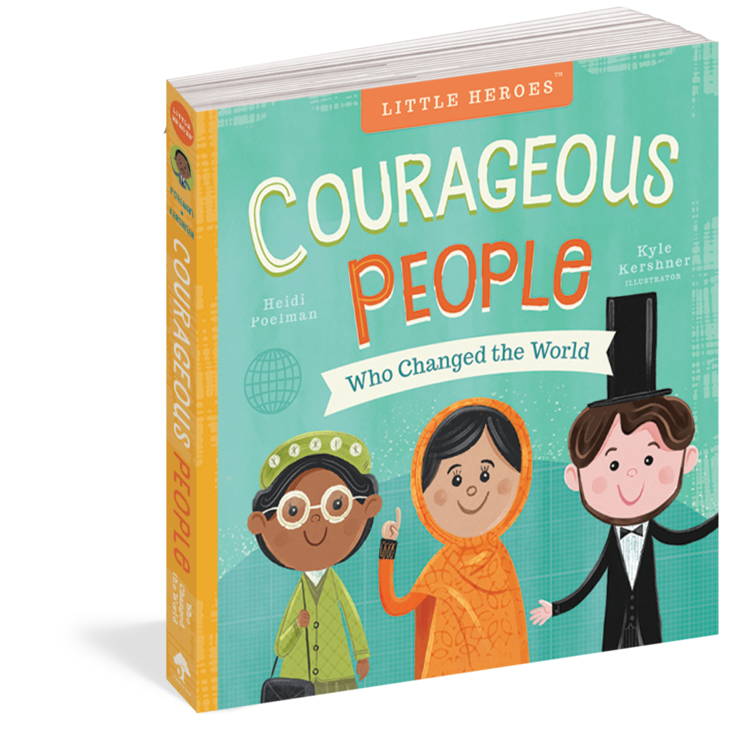 The cover of the board book Courageous People Who Changed the World.