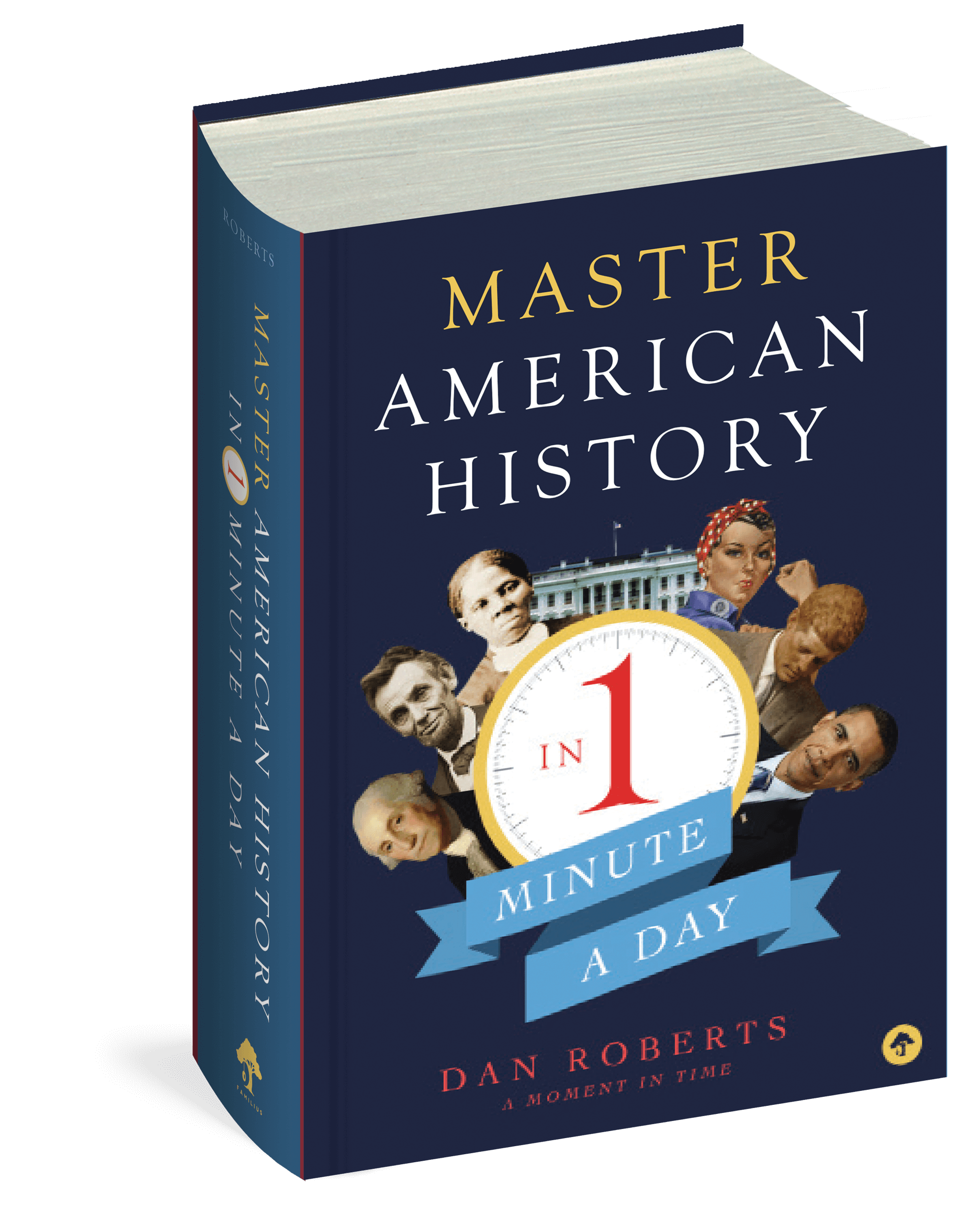 The cover of the book Master American History in 1 Minute a Day.