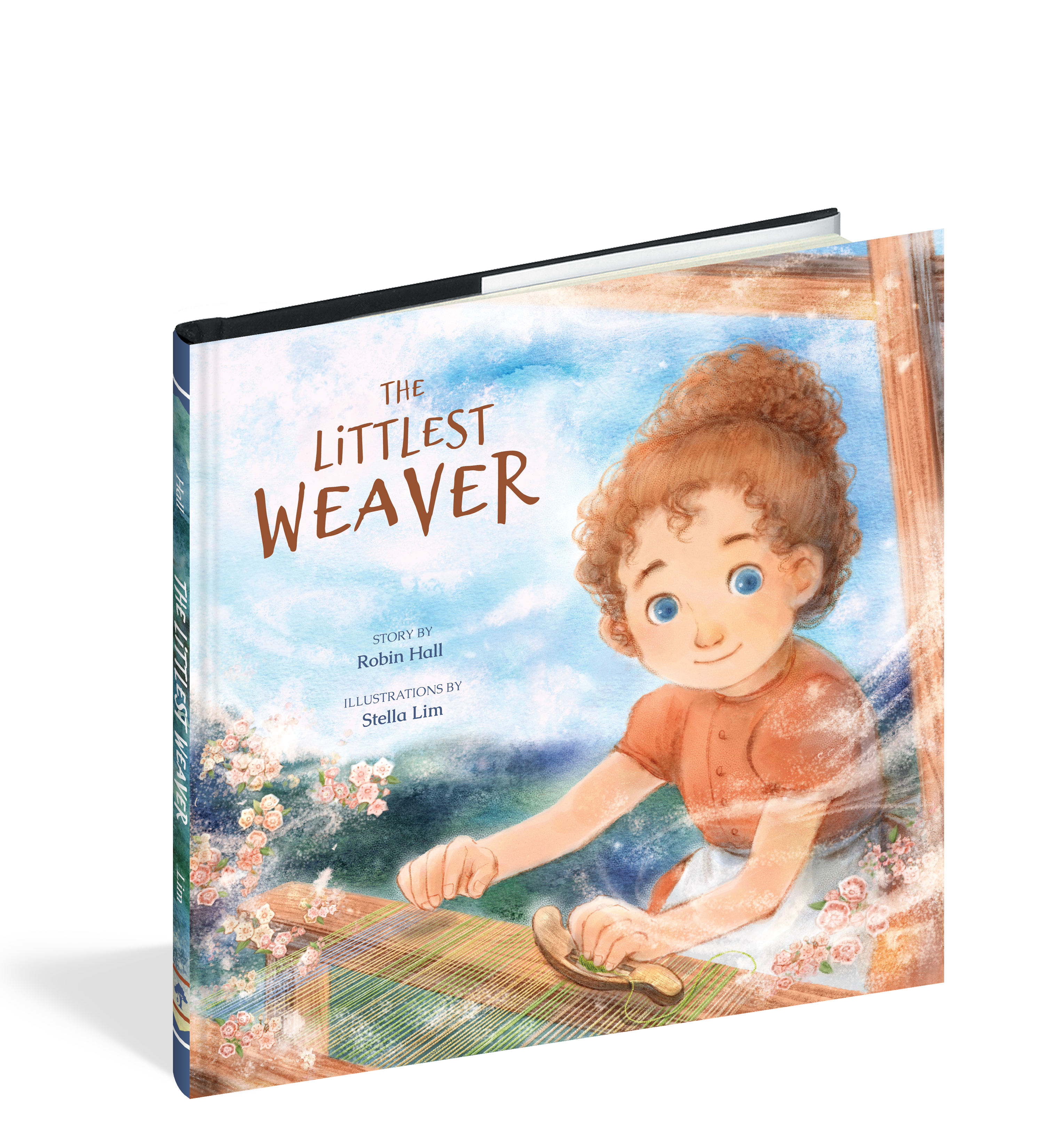 The cover of the picture book The Littlest Weaver.