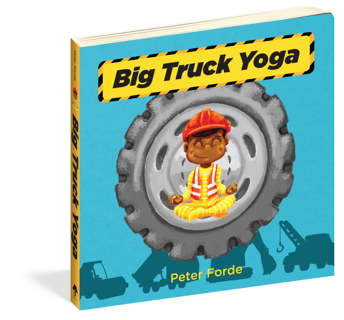 The cover of the board book Big Truck Yoga.