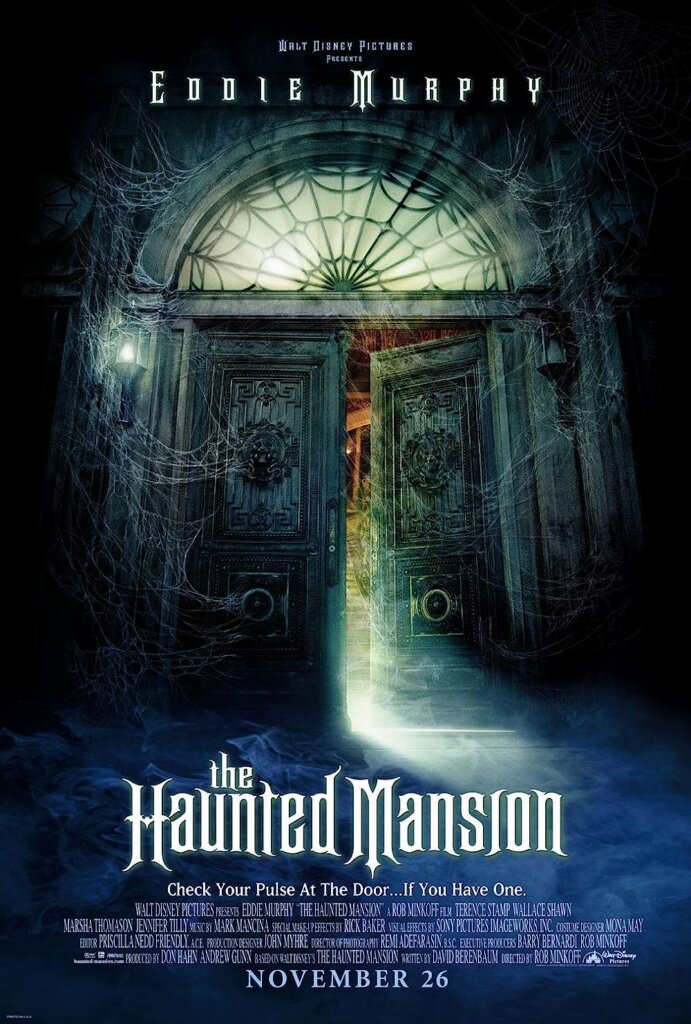 The movie poster for The Haunted Mansion