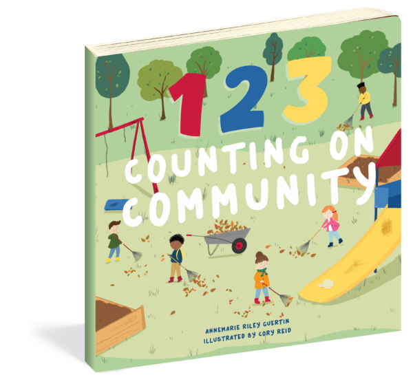 The cover of the board book 123 Counting on Community.